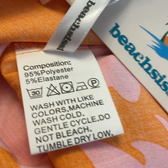 Beachside dress XL orange and pink dress NEW with tags - Picture 9 of 9